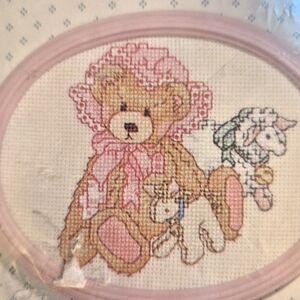 Janlynn Cherished Teddies-Counted Cross Stitch Kit "Girl's Teddy"